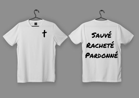 «Sauvé , racheté, pardonné»
