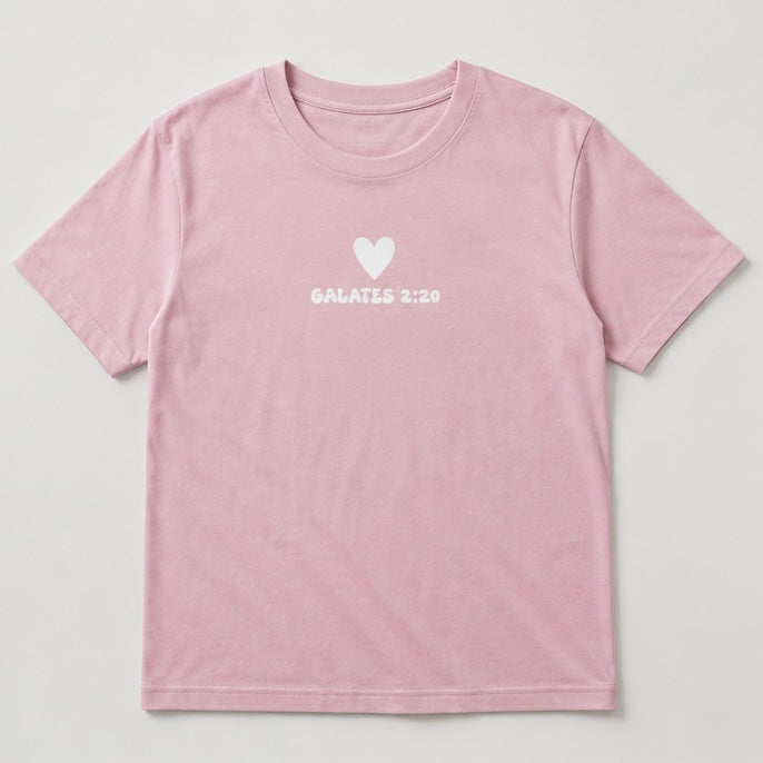 T-shirt “Cœur à Christ” Rose