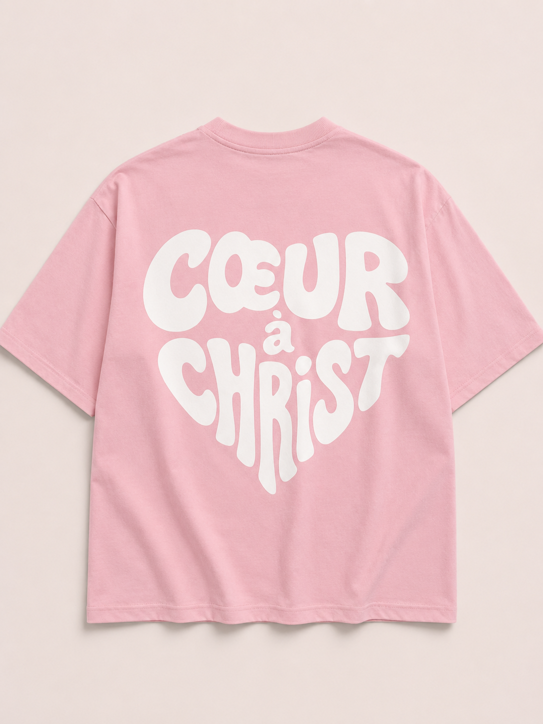 T-shirt “Cœur à Christ” Rose